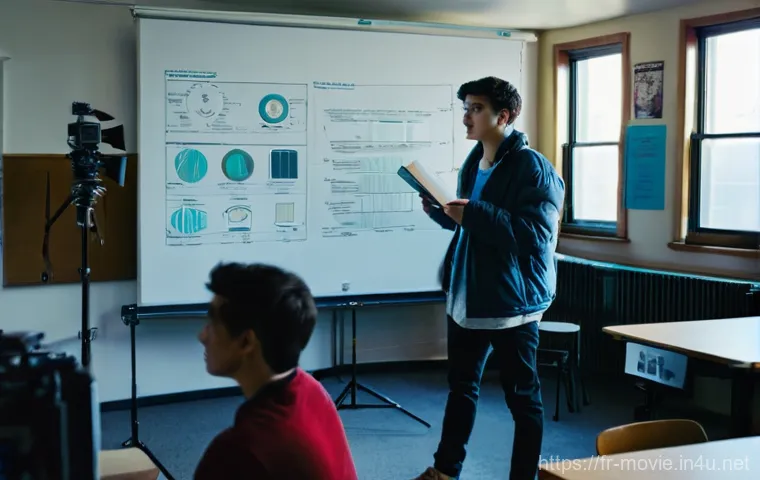 영화 이론과 실무의 차이 - **Prompt: "The Dream vs. Reality of Filmmaking"**
    A split image, or a scene with clear juxtaposi...